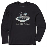 Men's Take the Plunge Skeleton Long Sleeve Crusher Tee
