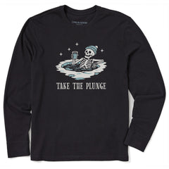 Men's Take the Plunge Skeleton Long Sleeve Crusher Tee