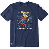 Men's Downward Dog Ski Short Sleeve Crusher Tee