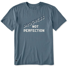 Men's Progress Not Perfection Short Sleeve Crusher Tee