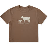 Women's Cat Cow Short Sleeve Crusher Boxy Tee