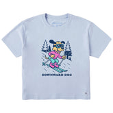 Women's Downward Dog Ski Short Sleeve Crusher Boxy Tee