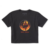 Women's Hot Yoga Devil Short Sleeve Crusher Boxy Tee