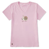 Women's Grow Slow Snail Short Sleeve Crusher Vee