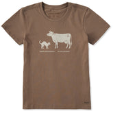 Women's Cat Cow Short Sleeve Crusher Tee