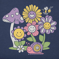 Kids Smiling Garden Short Sleeve Crusher Tee