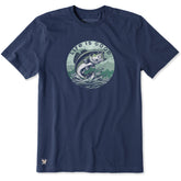 Men's Bass Jumping Short Sleeve Crusher Tee