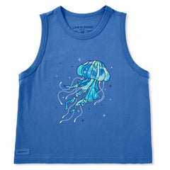Women's Jellyfish on the Loose Crusher Boxy Tank