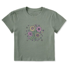 Women's A Butterfly Among Flowers Crusher-LITE Shrunken Tee