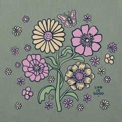 Women's A Butterfly Among Flowers Crusher-LITE Shrunken Tee