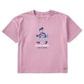 Women's Happy Hour Yoga Arch Short Sleeve Crusher Boxy Tee