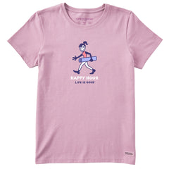 Women's Happy Hour Yoga Arch Short Sleeve Crusher Tee