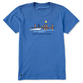 Women's Dock Lake Life is Good Short Sleeve Crusher Tee
