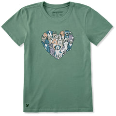Women's Heart of Dogs Short Sleeve Tee