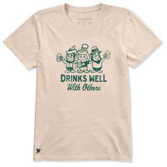Women's Drinks Well Leprechauns Short Sleeve Crusher Tee