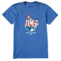 Women's Cat in the Hat USA Cake Short Sleeve Crusher Tee