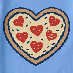 Kids Pizza Love Short Sleeve Crusher Tee