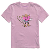 Kids Cowboy Heart Short Sleeve Crusher Tee