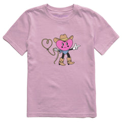 Kids Cowboy Heart Short Sleeve Crusher Tee