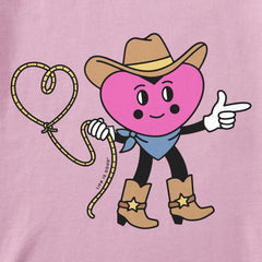 Kids Cowboy Heart Short Sleeve Crusher Tee