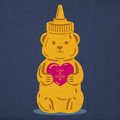 Kids Lovely Honey Bear Short Sleeve Crusher Tee