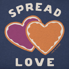 Kids Spread Love PB&J Short Sleeve Crusher Tee