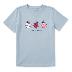 Kids Lovely Ladybug Trio Short Sleeve Crusher Tee