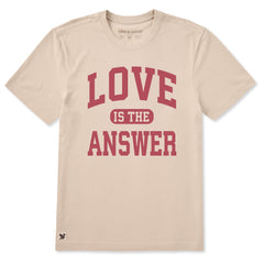 Men's Love is the Answer Arch Short Sleeve Crusher Tee