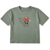 Women's Cowboy Heart Short Sleeve Crusher Boxy Tee