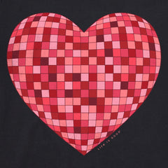 Women's Left my Heart at the Disco Short Sleeve Crusher Vee