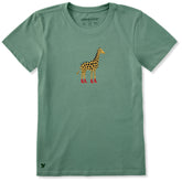 Women's Giraffe in Boots Short Sleeve Crusher Tee