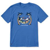 Men's Tropical Cocktail Toast Short Sleeve Crusher Tee