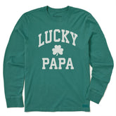 Men's Lucky Papa Arch Long Sleeve Crusher Tee