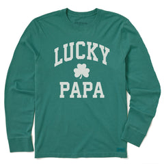 Men's Lucky Papa Arch Long Sleeve Crusher Tee