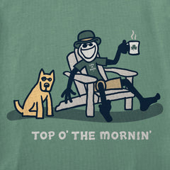 Men's Top O' the Mornin Jake Rocket Short Sleeve Crusher Tee