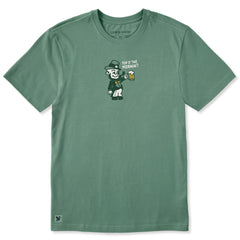 Men's Top O' the Mornin Leprechaun Short Sleeve Crusher Tee