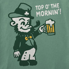 Men's Top O' the Mornin Leprechaun Short Sleeve Crusher Tee