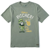 Men's Take a Pitcher Leprechaun Arch Short Sleeve Crusher Tee