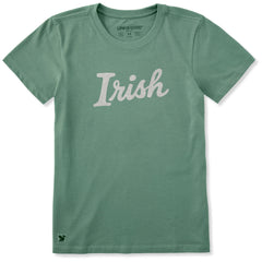 Women's Irish Script Short Sleeve Crusher Tee