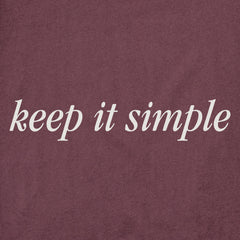 Men's Keep it Simple Script Short Sleeve Crusher Tee