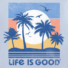 Men's Beachy Palms Short Sleeve Crusher Tee