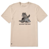 Men's Do What You Love Raccoon Short Sleeve Crusher Tee