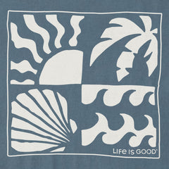 Men's Seaside Vignettes Short Sleeve Crusher Tee