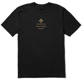 Men's Laissez Les Bons Temps Rouler Mardi Gras Short Sleeve Crusher Tee