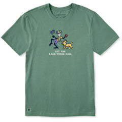 Men's Let the Good Times Roll Jake Rocket Short Sleeve Crusher Tee