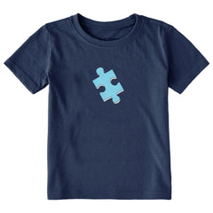 Toddler Puzzle Piece Short Sleeve Crusher Tee
