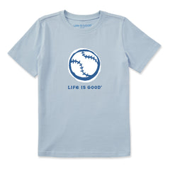 Kids Baseball Sketch Short Sleeve Crusher Tee