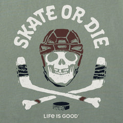 Kids Skate or Die Hockey Short Sleeve Crusher Tee