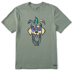 Men's Mardi Paws Short Sleeve Crusher Tee