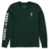 Women's Green Beer Long Sleeve Crusher Tee